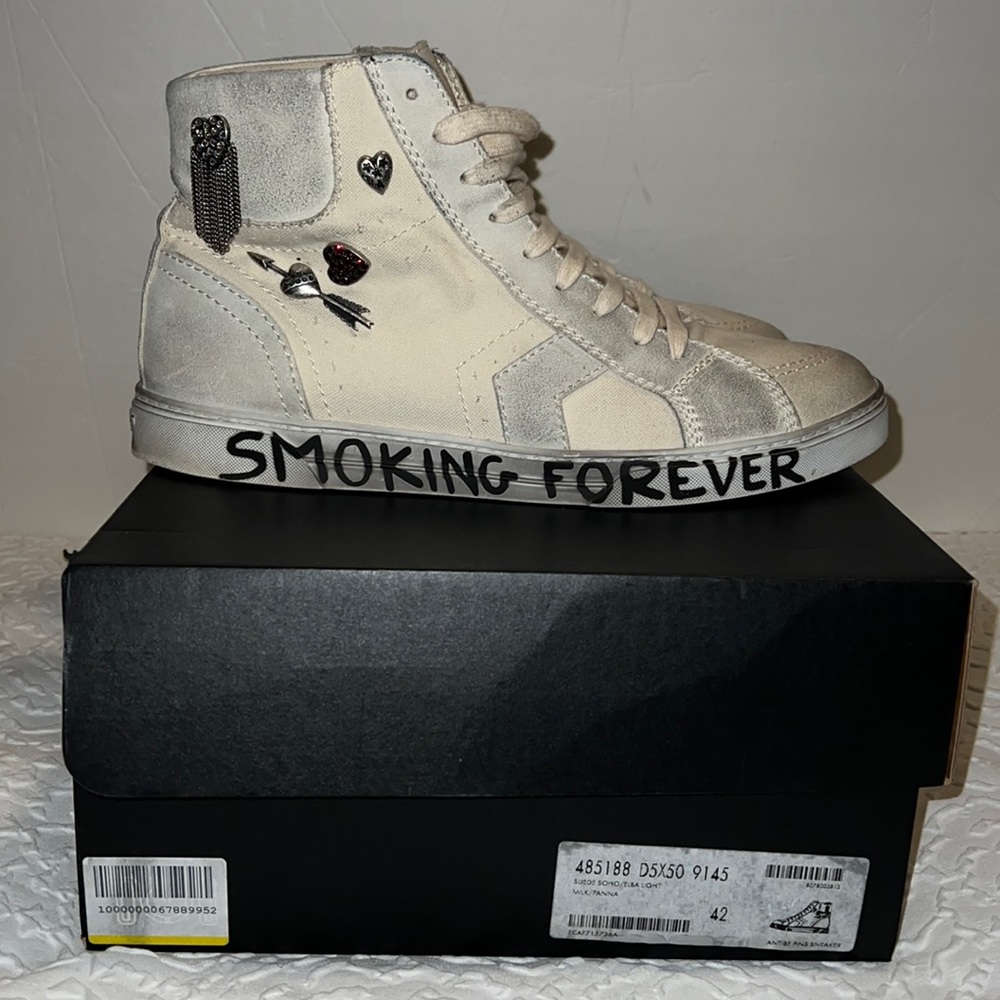 Saint Laurent Antibe Pins High Top Sneaker